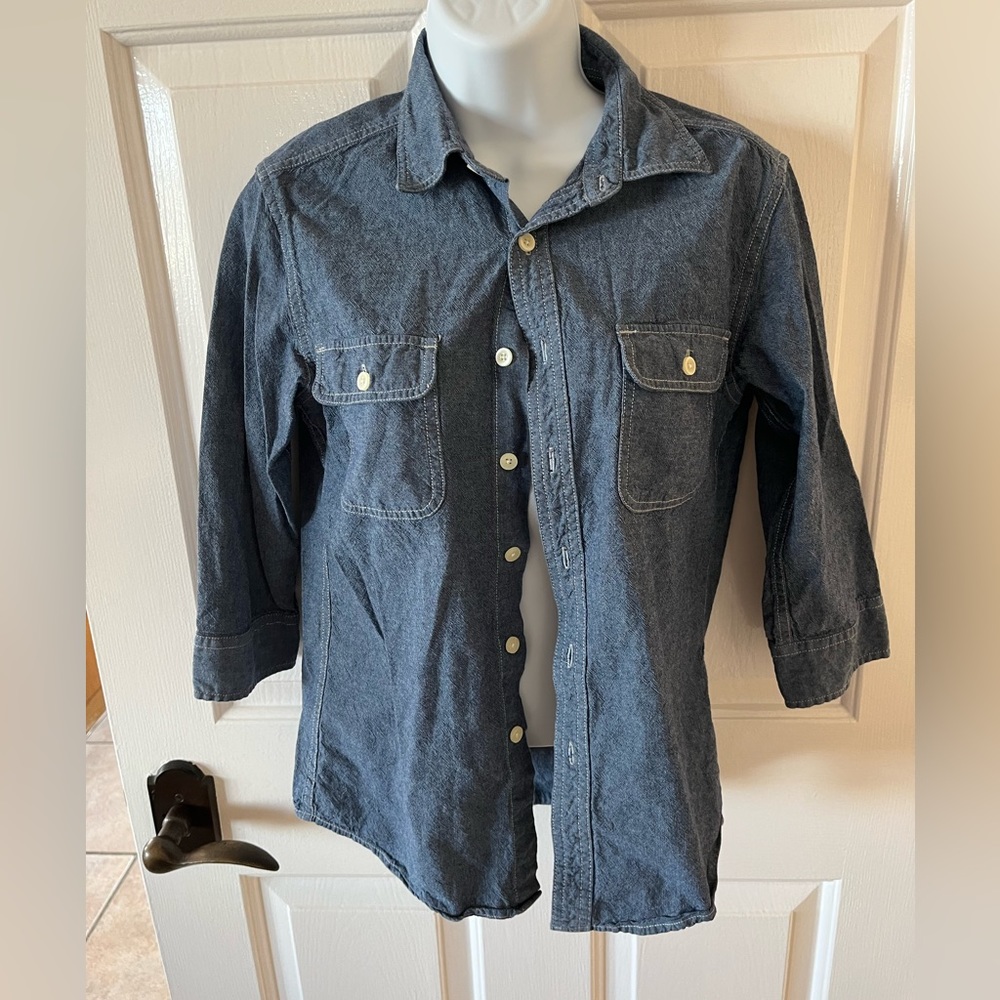 NET brand women’s denim colored Shirt size S